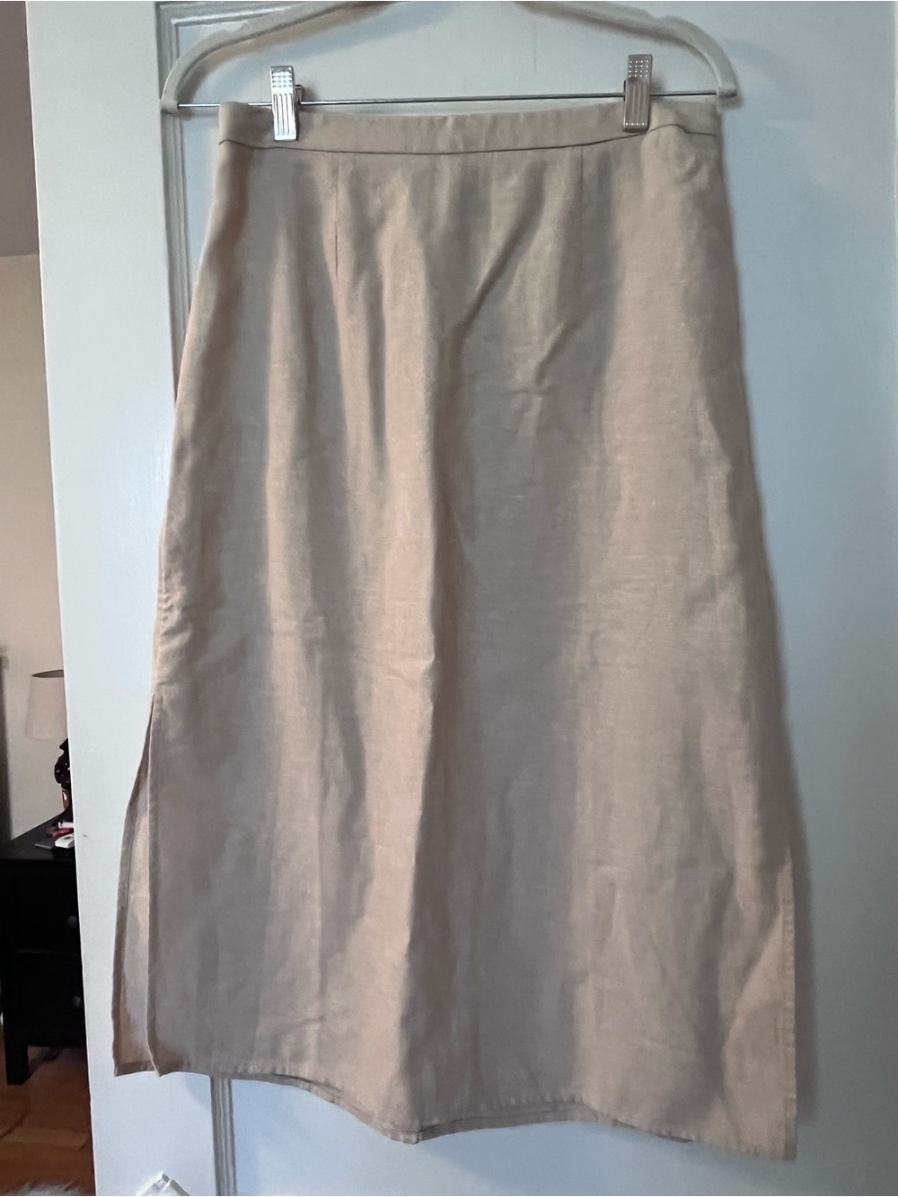 Old Navy Neutral Beige Midi Skirt